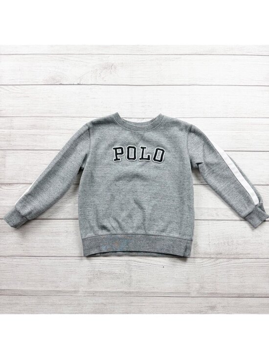 Polo Ralph Lauren Other - Polo Ralph Lauren Boys Gray Crewneck Sweatshirt “POLO” Logo 6